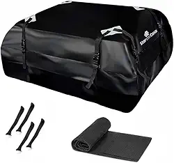 Bagageiro de Teto Dobrável 415L para Carro Impermeável Porta Bagagem Dobrável Universal Leve Fácil de Instalar Ideal para Viagens Camping e Aventura - StaremCasa