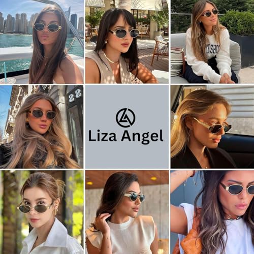 Image of sunglasses for women stylish Trandy Shape And Metal Frame LA8802