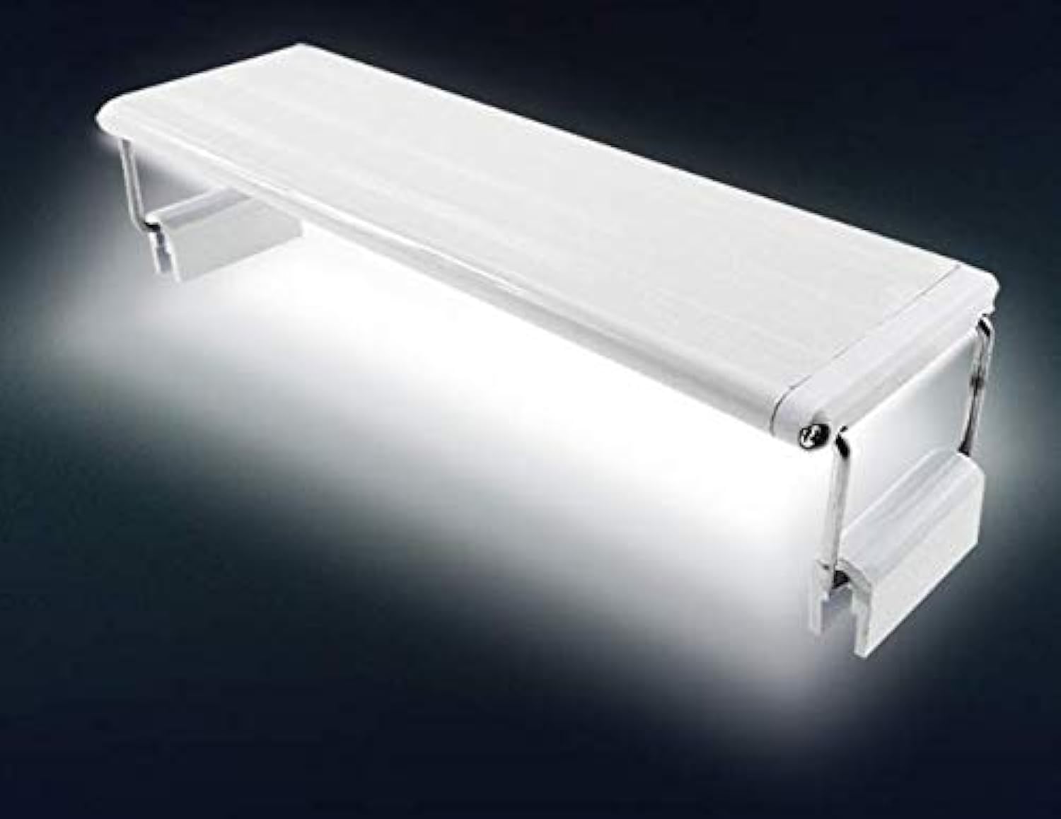 B&K PET ShopLED Aquarium Lighting Ultra thin, Ultra bright planted Reef Coral Marine Bracket Lamp With Extendable Stainless Steel (40K)