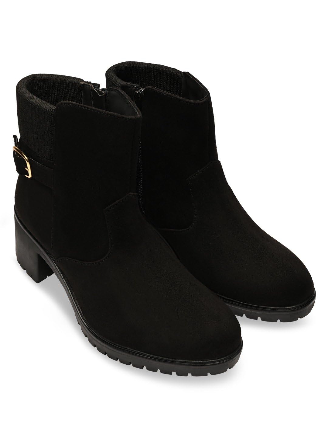 rocia By Regal Women Suede Block Heel Boots-picture-36