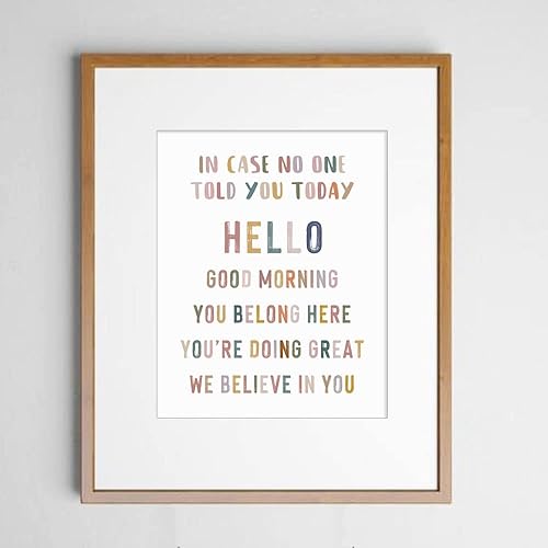 Miniatura 6 de In Case No One Told You Today, Hello, Good Morning, Classroom Wall Decor, Teacher Sign, Classroom Print, Positive Inspirational, Classroom