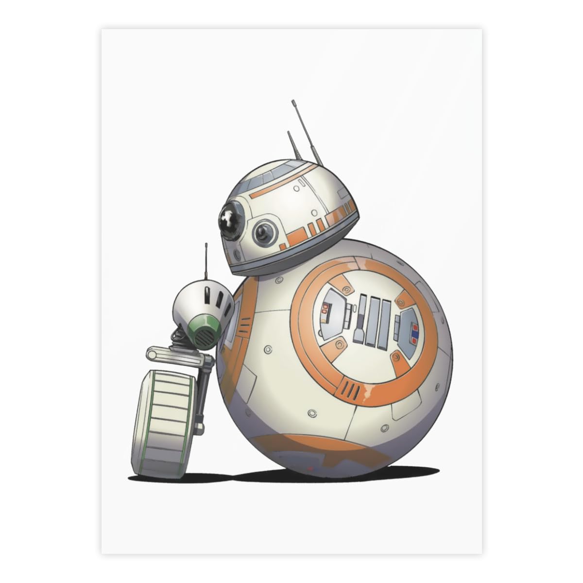 Amazon.co.jp: スターウォーズ BB-8 1枚 クリスタルステッカー
