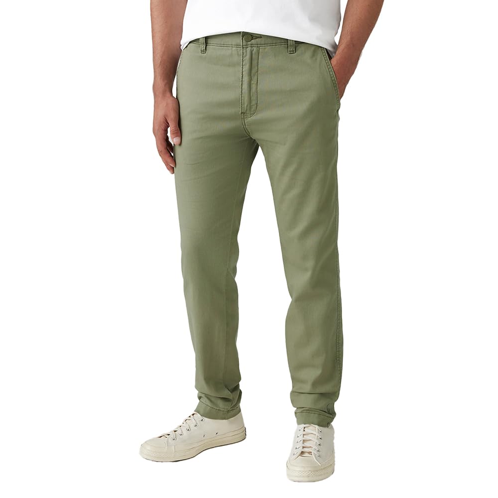 levi's Men's Olive Regular Fit Chinos Trousers-picture-11