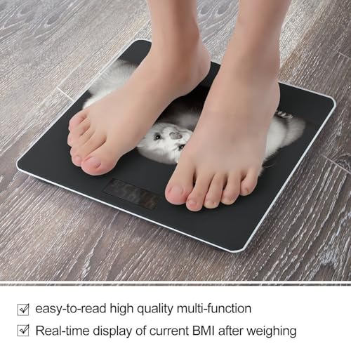 Báscula digital para peso corporal con pantalla LCD y cristal templado miniatura 5