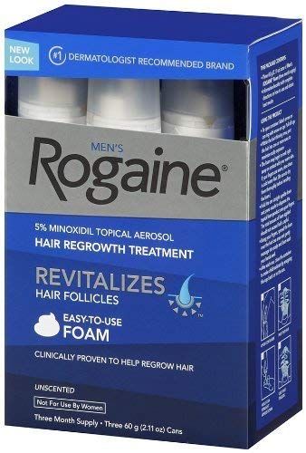 Rogaine For Men Hair Regrowth Treatment Easy To Use Foam 6 Month