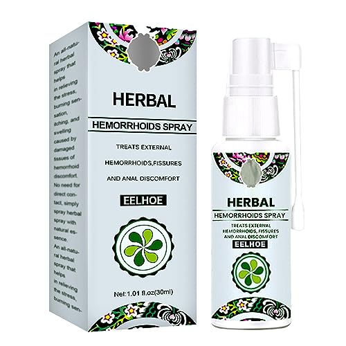 Juztec Hemorrhoid Treatment - Fast Relief with Hemocare Herbal Hemorrhoids Spray & Analese Numb Cream (1 PCS)