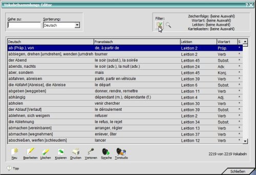 tulox Sprachtrainer Französisch - Vokabeltrainer, Konjugations- und Grammatiktrainer inklusive großem Wörterbuch mit 90.000 fremdsprachlichen vertonten Vokabeln
