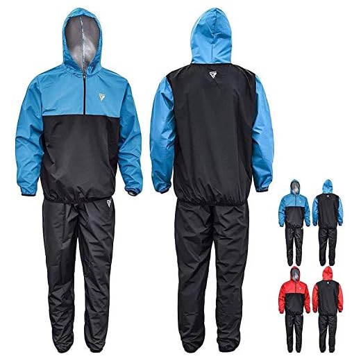 RDX MMA Sauna Suit Running Non Rip Sweat Track Weight Loss Slimmimg Fitness Gym Exercise Training