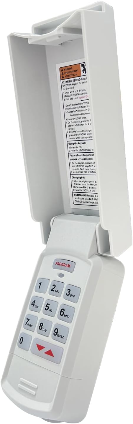 Replacement for Linear Wall Mount Garage Door Opener Console Panel HAE00001 and Universal Garage Keypad Binding Commodities