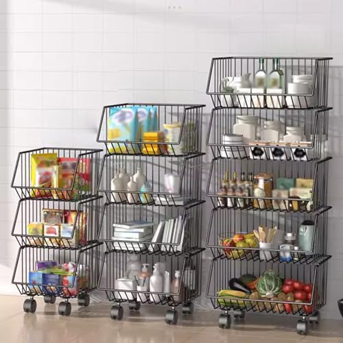 Soporte de almacenamiento desmontable y multifuncional de alambre para condimentos y frutas