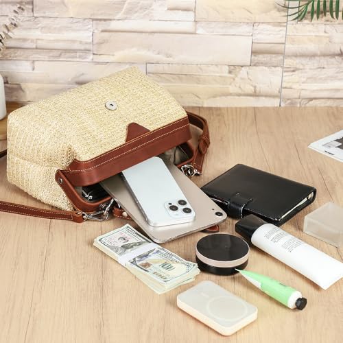 Image of CONTACTS Full Grain Leather Doctor Purse Bag for Women Top Handle Bag Vintage Handbag Shoulder Bag