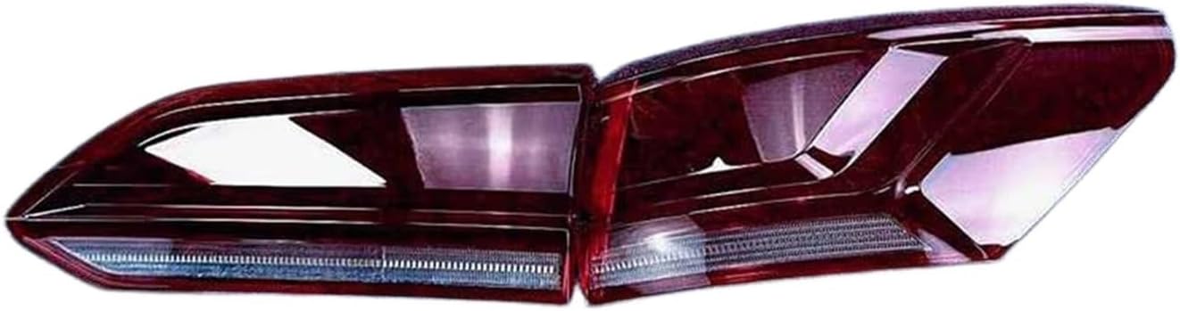 Auto Taillamp Shell Compatible For VW Touareg 2019-2023 Car Rear Taillight Lens Cover Lampshade Glass Lampcover Rear Light Caps(Low Outside Left)