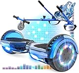 RCB Hoverboard 6.5' Overboard y Hoverkart con Bluetooth Hover Board con Luces...