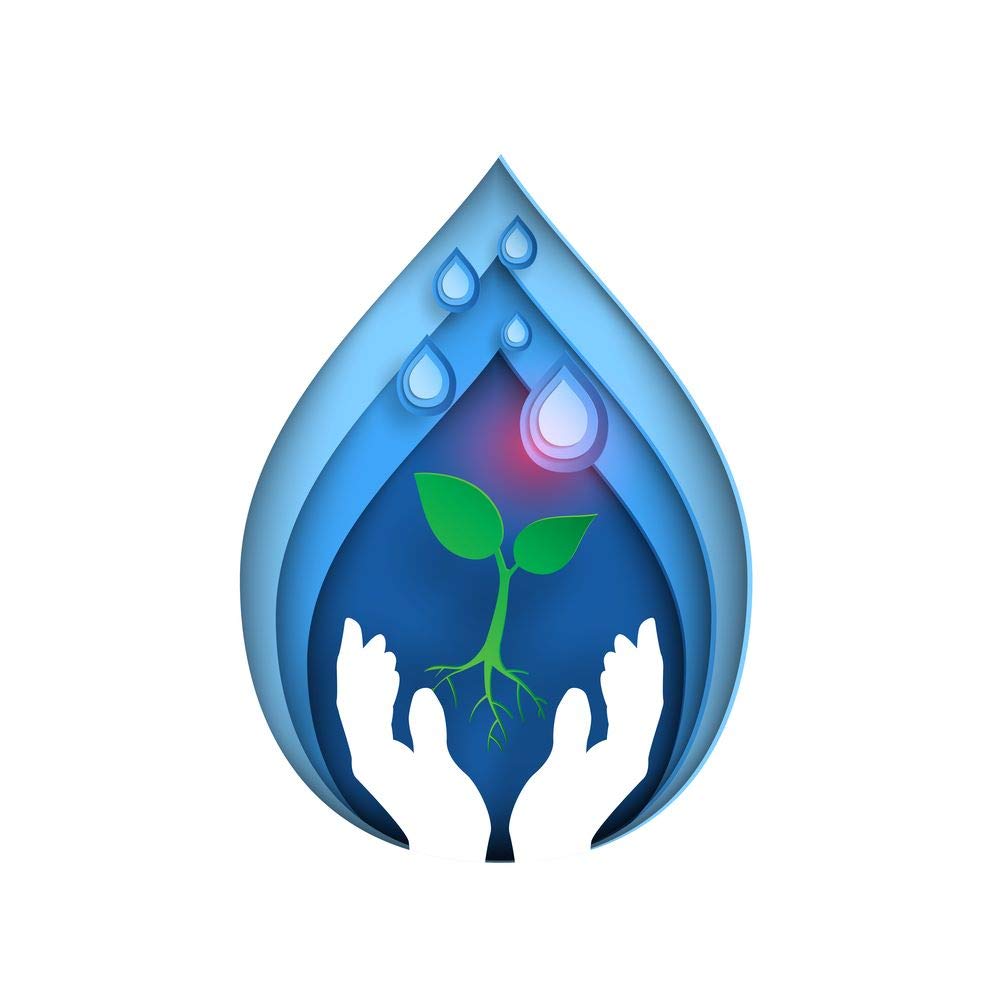 5 Acewater drop shape sticker poster|save water|save environment