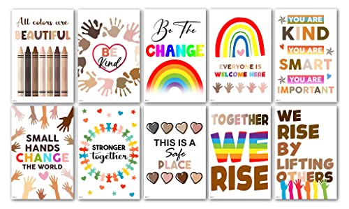 Image of Diversity Posters For Classroom Decorations School Essentials Teacher Multicultural Decor Everyone Is Welcome Here Signs Inclusive Preschool Poster Equity Kindness For Elementary Teachers