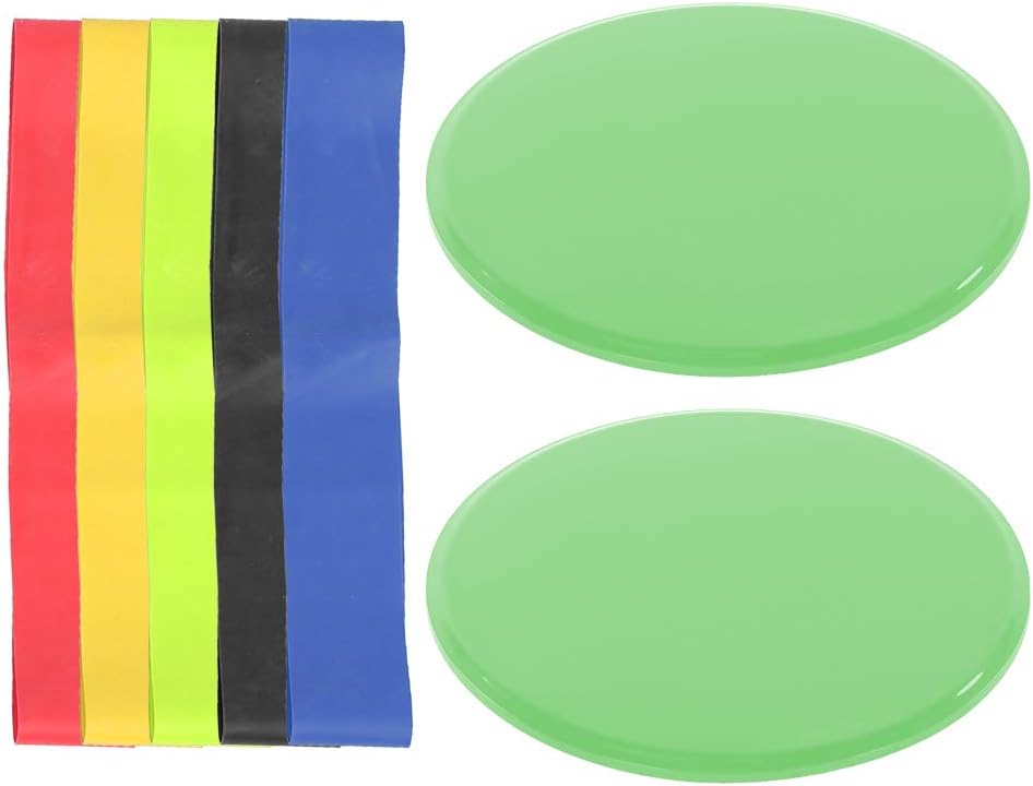 Exercise Sliders Pilates Slider, Fitness Sliding Discs, Double - Sided, Lightweight, Portable - Low Impact Core Workout, Stability and Coordination, Home Gym Training (Green Sliding Basin +