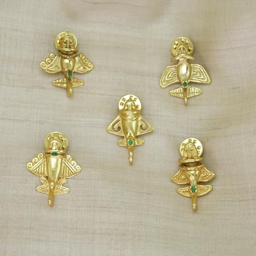 Image of Across The Puddle Colombian Emerald & Multi-Material Options | Quimbaya Flyer Pendant Necklace | Ancient Alien Golden Jets Collection