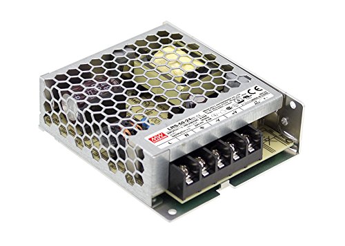 MEAN WELL LRS-50-48 Single Output Switchable Power Supply, 52.8 Watt, 48 Volt, 1.1 Amp