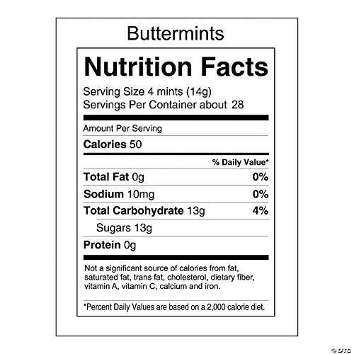 Two Hearts Butter Mints Bulk Individually Wrapped Wedding Candy - 108 Pieces, 14 oz - Rehearsal Dinner Favors and Wedding Handouts