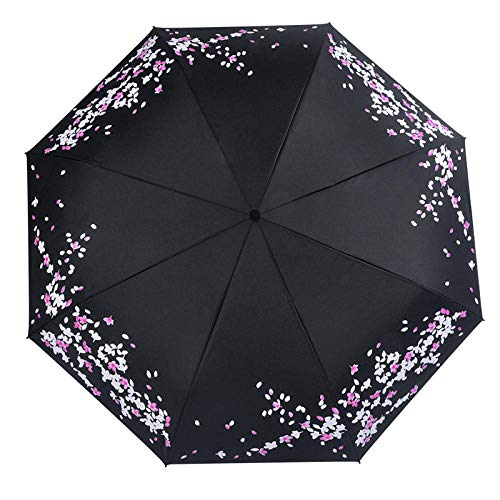 Parapluie pliant femme doté d'une ouverture automatique robuste