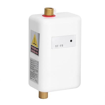 Mini Electric Tankless Water Heater, Instant Water Heater, Adjustable Water Temperature for Bathroom Kitchen Washing(#2)'