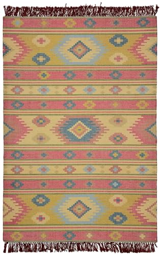 Image of Printed Rug Soft Floor Carpets with Anti Slip Backing for Living Room | Bedroom | Kids Room (Rust, 4x6 Feet)