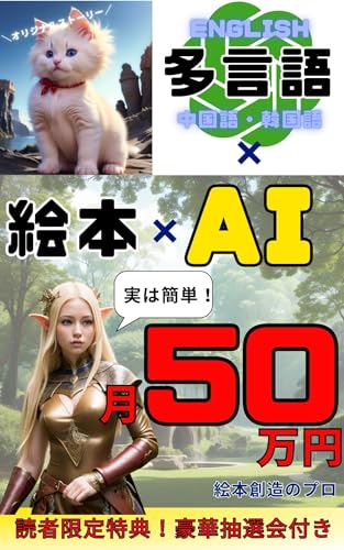 AI<人工知能>×アマゾンKindle出版: 【多言語×絵本出版で月50万円以上稼ぐ究極の方法】