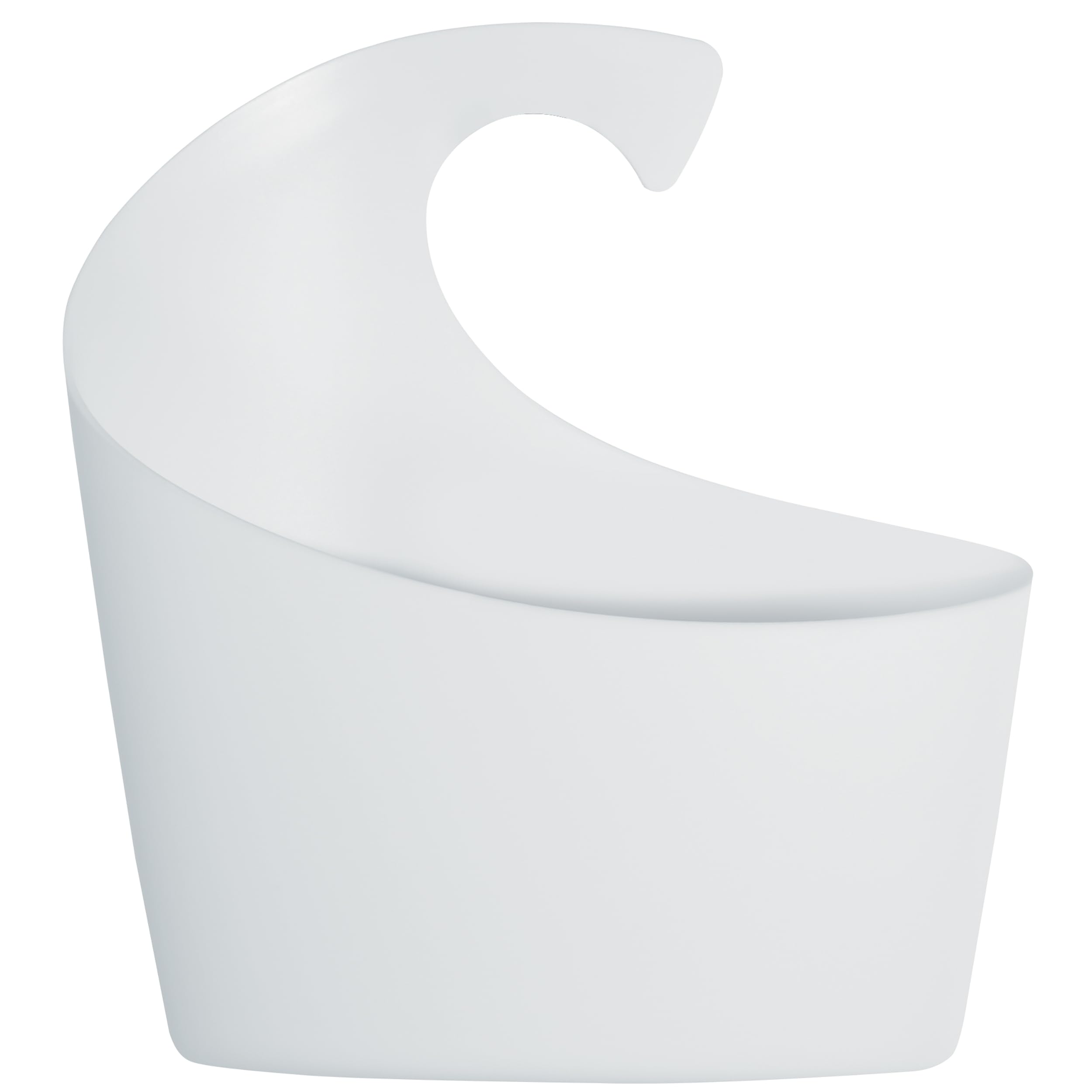 SPIRELLA Sydney polypropylene basket, bathroom accessories, Polypropylene, White, 25 x 22.5 x 8.5 cm