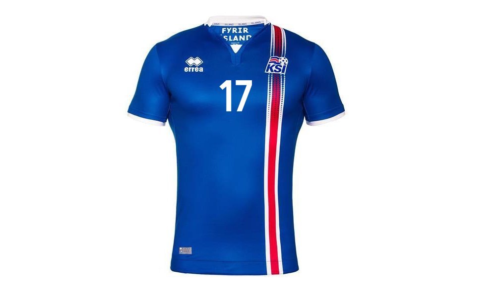 Camiseta de futbol seleccion Islandia primera 2016/17 - Errea
