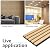 Art3d 4-Piece Wood Slat Acoustic Panels for Stylish Decor and Noise Reduction, 3D Textured Panel for Ceiling and Wall, Oak