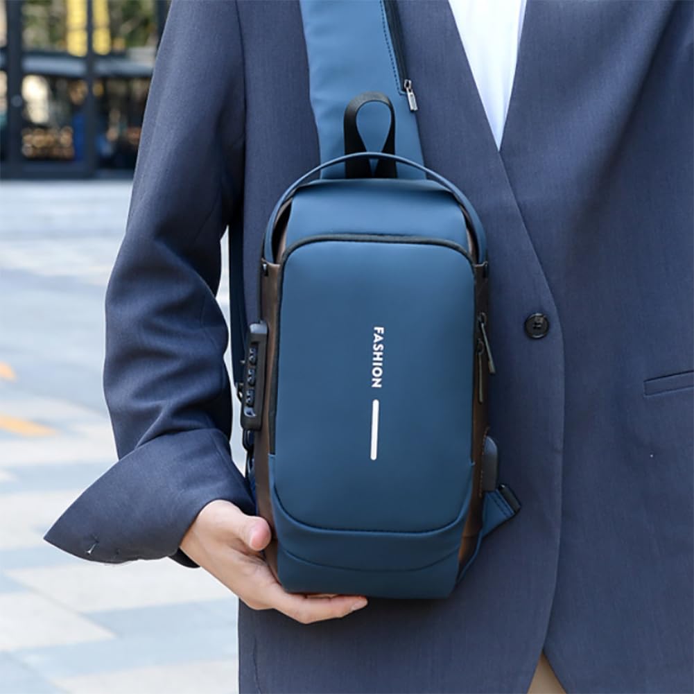 Bolsos Cruzados de Hombro y Mochila para Hombres y Mujeres, Bolso de Pecho con Múltiples Bolsillos para Trabajo, Ciclismo, Motocicleta, Deportes y Viajes