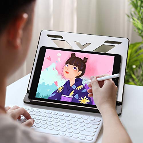 Drawing Tablet Stand, Frunsi Adjustable Graphics Tablet Stand Monitor Display Holder iPad Drawing Stand Compatible with Art Tablets Display(Up to 15.6 in), Drawing Monitor, Graphics Tablet, PC, Laptop - Thumbnail 2