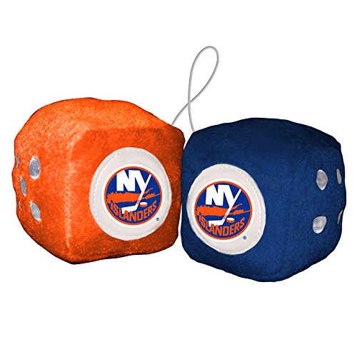 Fremont Die NHL New York Islanders BasicFuzzy Dice, Team Colors, One Size