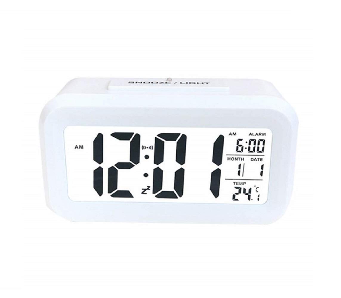  CLOCK デジタル表示　シルバー Amazon.co.jp: Yデパートセンター55® デジタル目覚まし時計