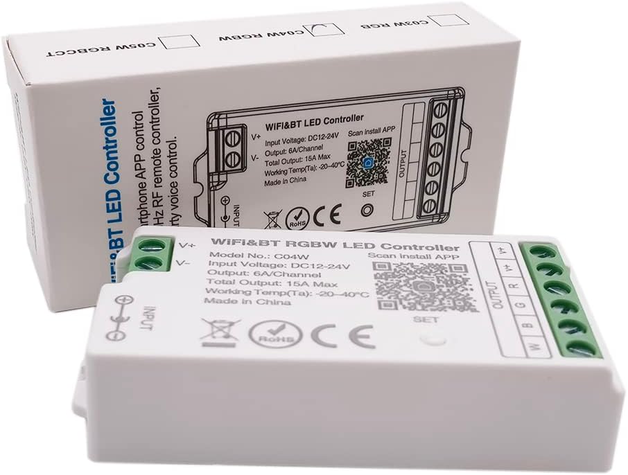 CW04 RGBW led Strip Light Controller 2.4 GHz WiFi Group Controller