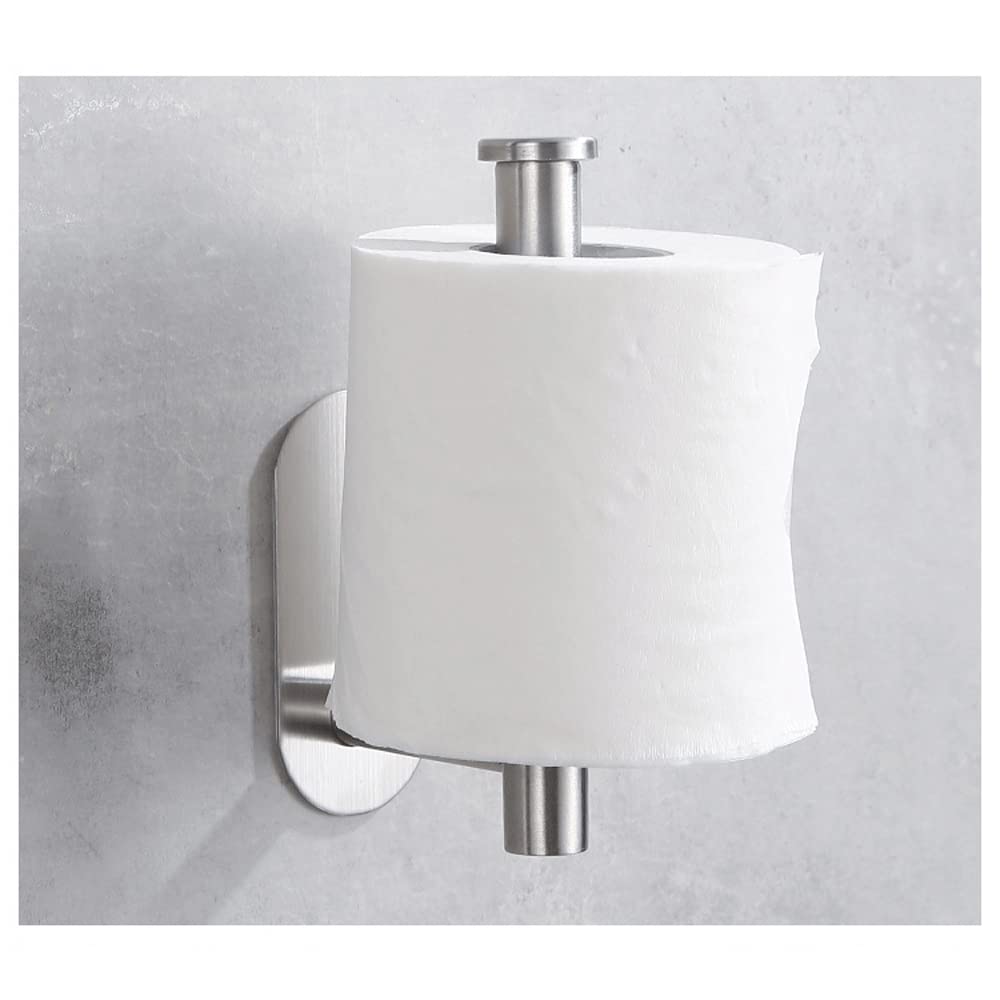 Uchwyt na papier toaletowy Samoprzylepny Premium Zagęścić SUS304 Stal nierdzewna Odporny na rdzę Samoprzylepny Uchwyt na papier toaletowy Bez wiercenia do łazienki Kuchnia Toaleta