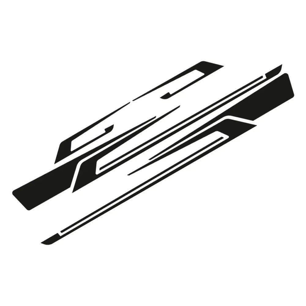 Decalcomanie per auto Adesivi Per Auto Auto Door Side Sport Stripes Decorazione Decalcomanie In Vinile Autoadesive Impermeabili(Matt Black)