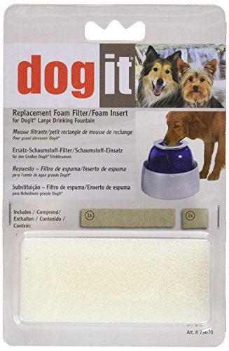 Dogit Replacement Foam Insert for Fresh & Clear Drinking Water Fountain for Large Dogs, 2-Pack Dogit Replacement Foam Insert for Fresh & Clear Drinking Water Fountain for Large Dogs, 2-Pack