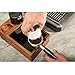 Espresso Knock Box, Tamping Station Made of Pure Natural Walnut, Espresso Tamper Stand for Storage 51/54/58mm Tamper and Distributor(3 In 1)
