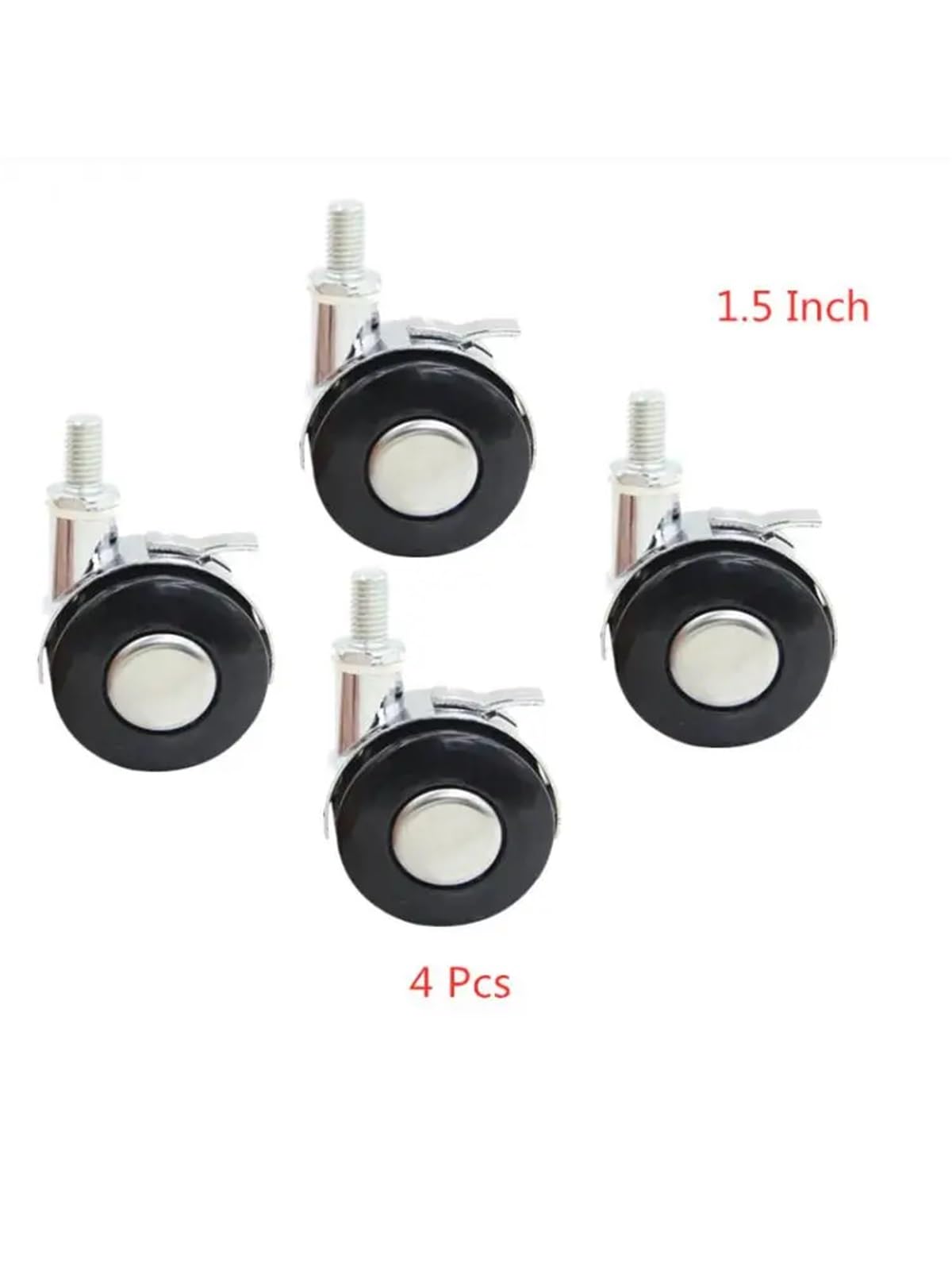 4 Pcs/Lot Wheel Caster Universal Mute Roller Alloy Tea Table Pulley M8
