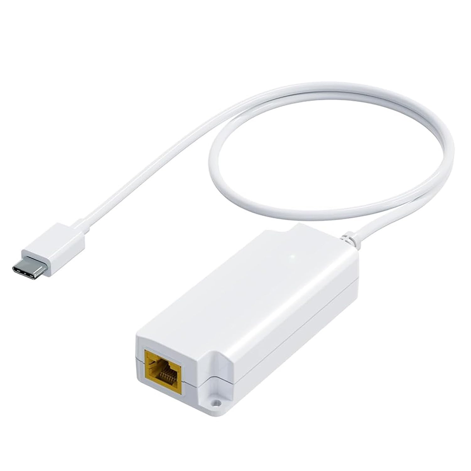 PROCET PoE System to USB C Adapter Converter Gigabit Network and USB C 5V 2A 10W Power Supply, IEEE802.3af 40-57V DC for Tablet/iPad USB C Compatible with PD Charging