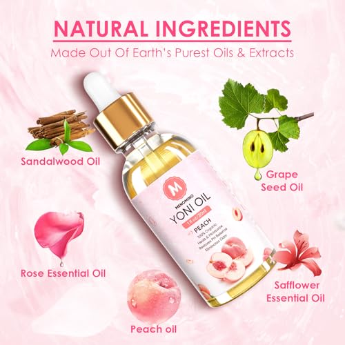 Image of 3 Pack Yoni Oil Feminine Oil for Women pH Balance - Feminine Deodorant with Pineapple Peach Strawberry Essential Oil, 1 fl oz /pc