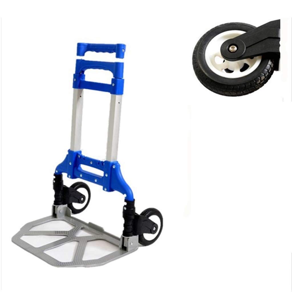 ZZQ Carrito multifunción portátil de aleación de Aluminio con Carrito de Equipaje Carro de Remolque pequeño para la Familia al Aire Libre en múltiples Colores,C