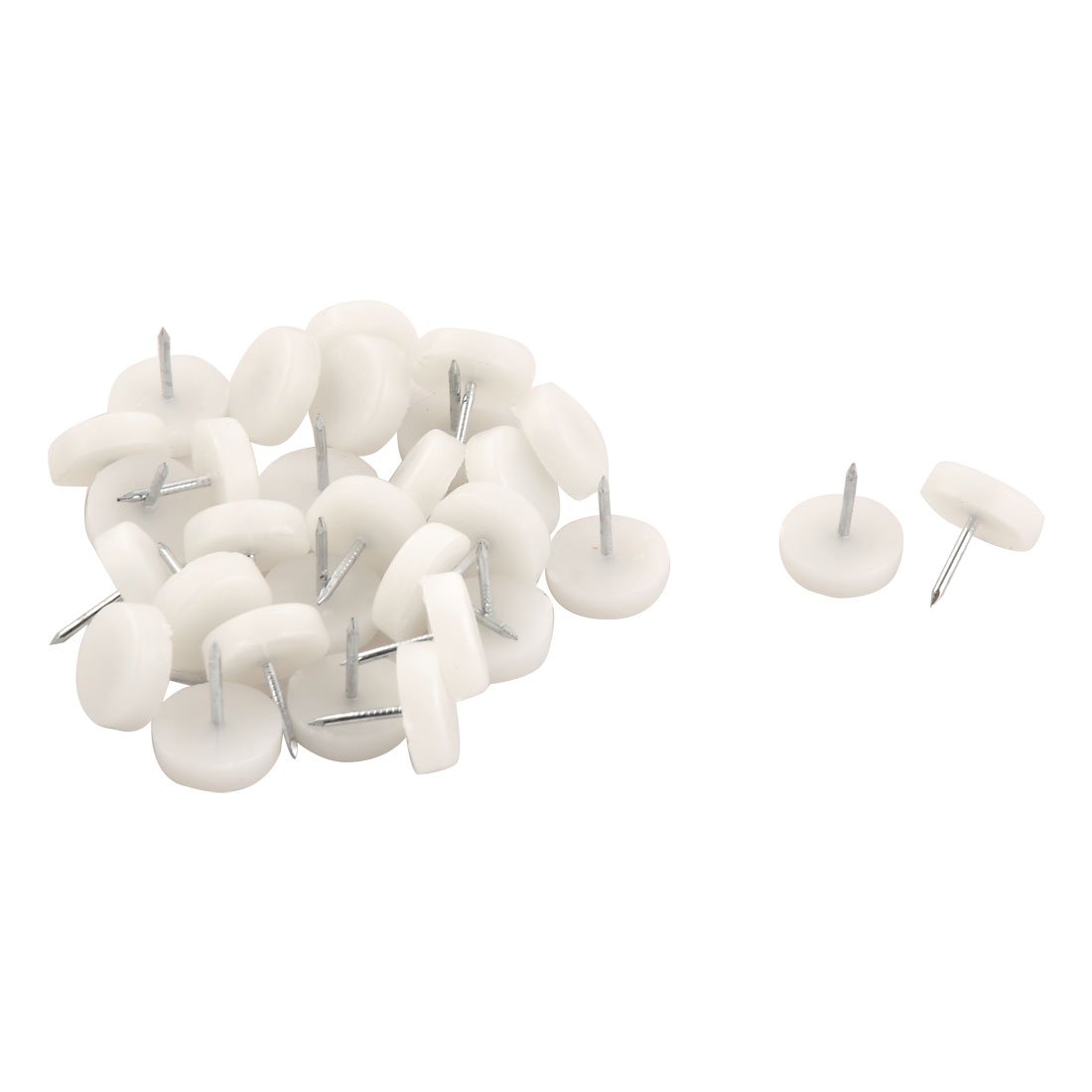 Plastic Home Office Furniture Sofa Foot Leg Protector Glide Nail 17mm Dia 30pcs id 8bd 826 dac 3c3
