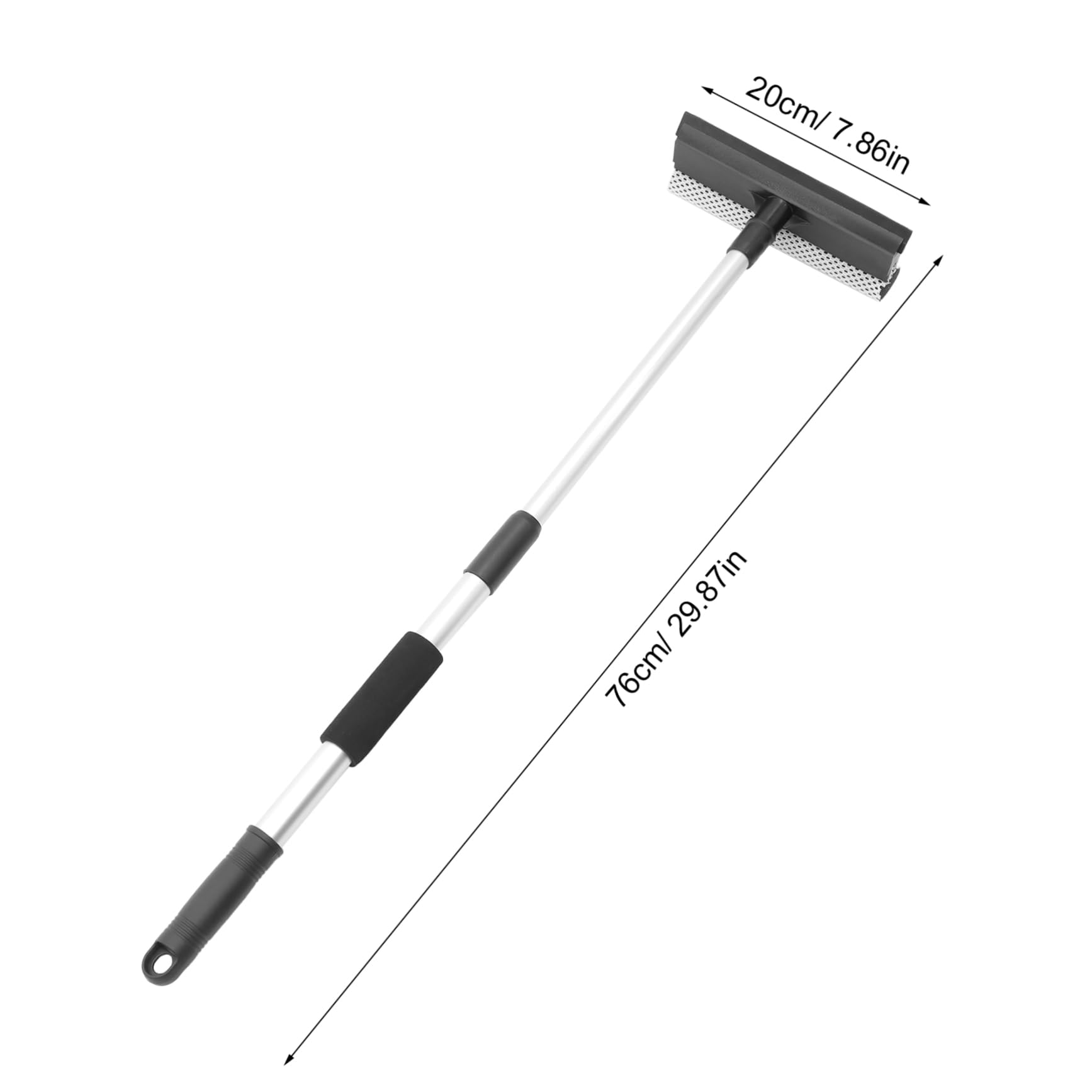 Holibanna Telescopic Car Windshield Squeegee Sided for Windows and Mirrors Durable Long Handle for Easy Access for Automotive and Home Use