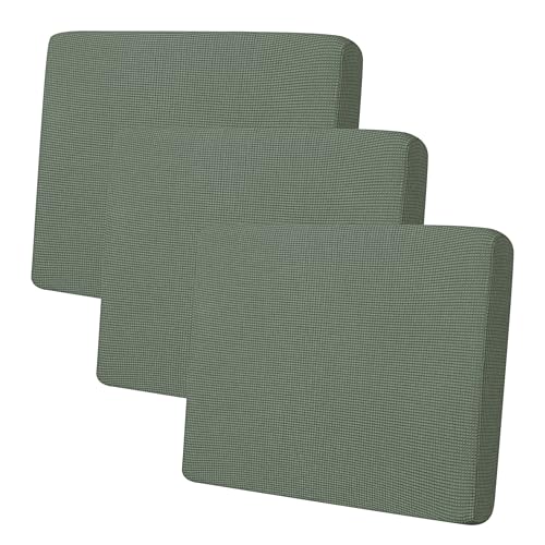 Image of Easy-Going Stretch 3 Pieces Oversized Couch Cushion Cover for Sofa Seat