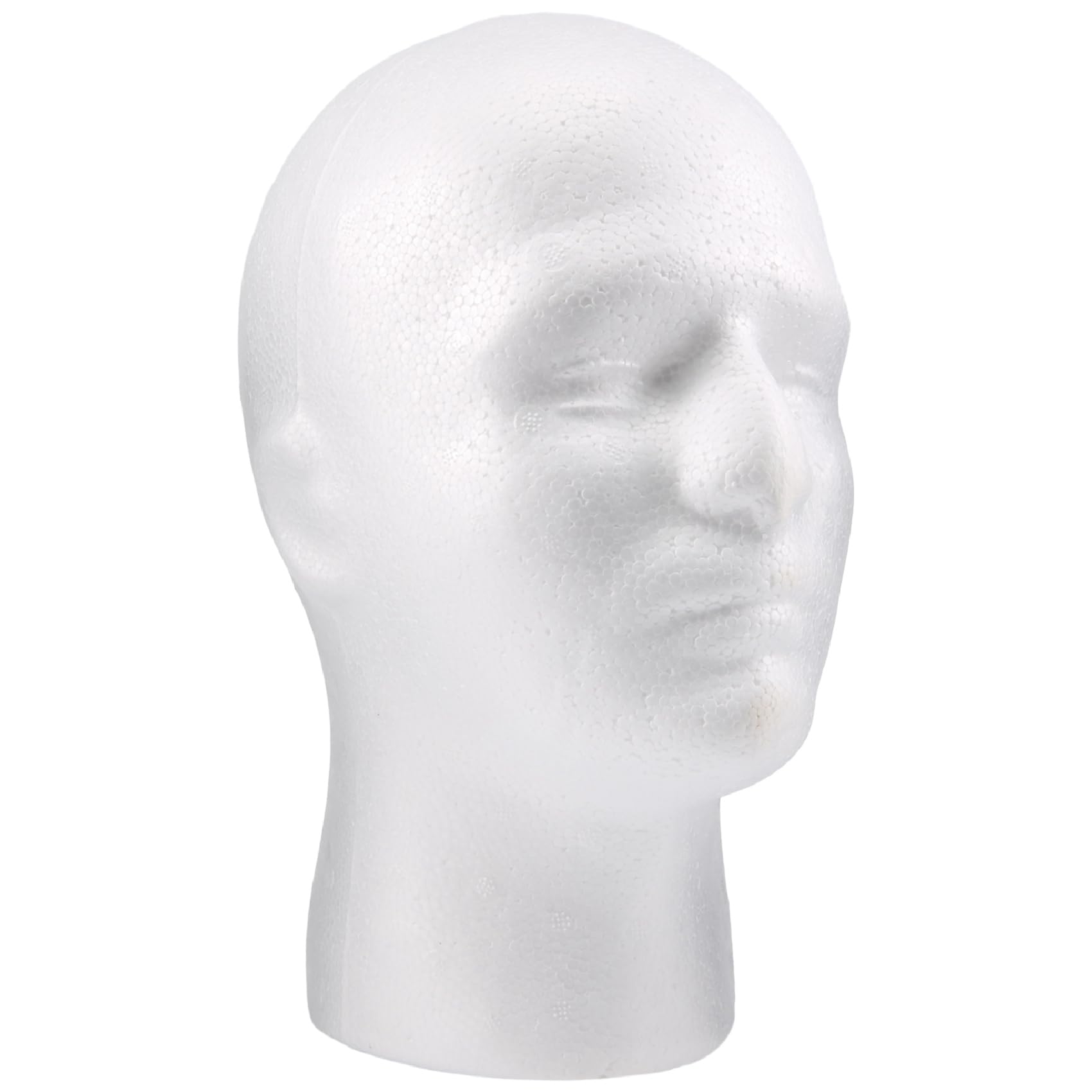 Smallterm Wig Stand Wig Mannequin Male Foam Mannequin Stand for Wigs Hat Display（Male）