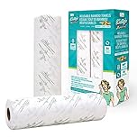 Molly's Marvelous Bamboo Paper Towels – 2 Rolls, Eco-Friendly Reusable Washable Paper Towels – Extra Durable Super Absorbent Cleaning Cloths for Home Kitchen Bathroom Cars