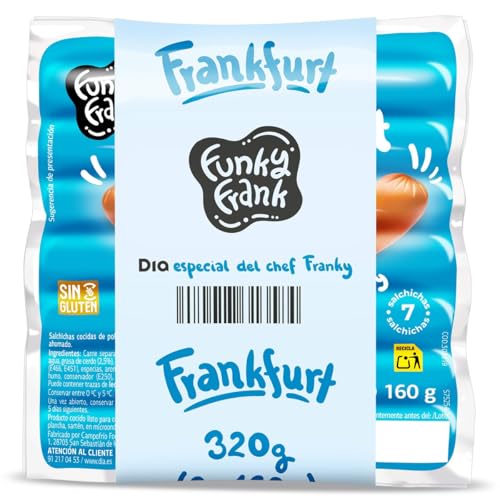 Frankfurt Funky Frank de Dia Salchichas Pack 2 x 160g