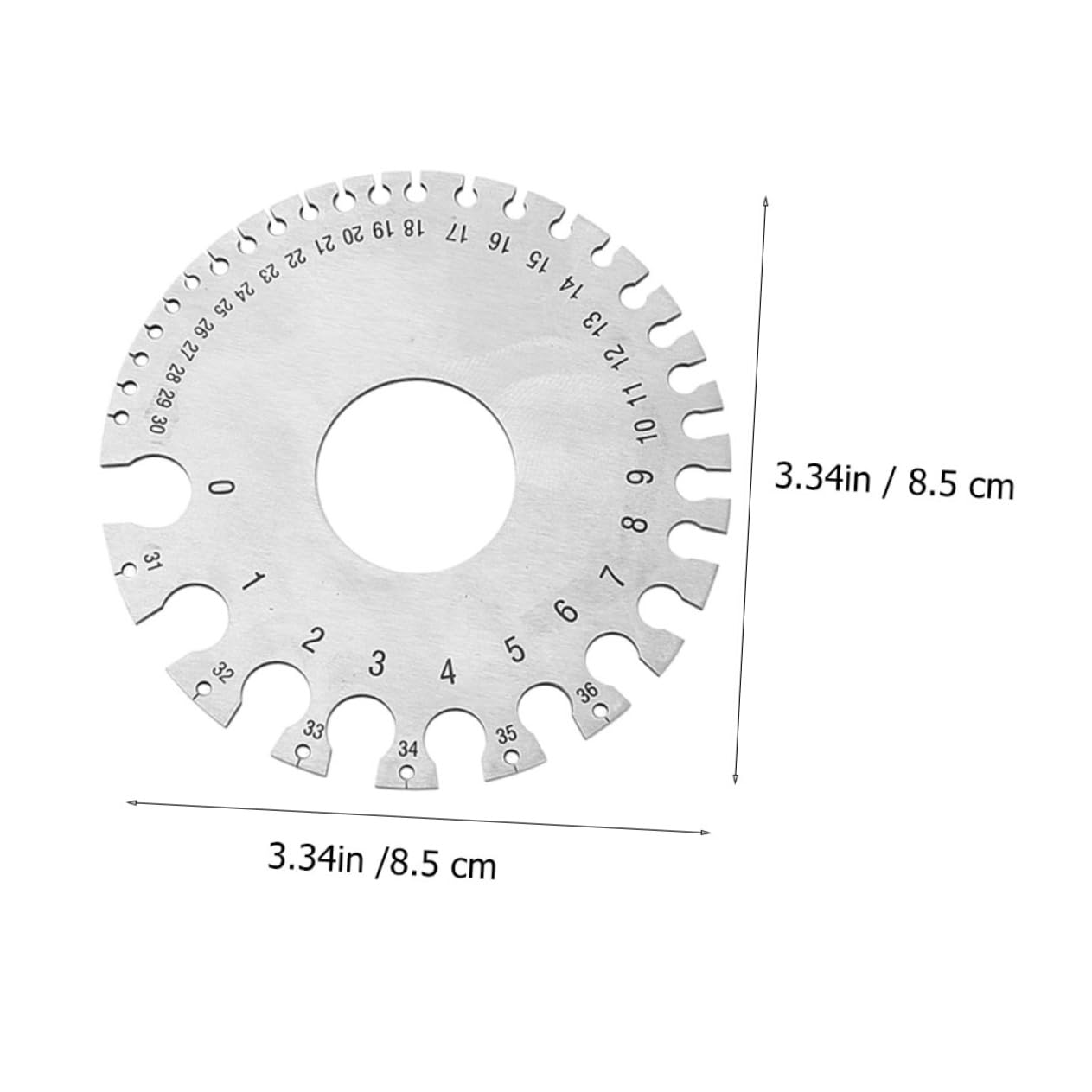 HOMOCONO Electrical Wire Gauge Measurement 2pcs Sided Wire Cable Sheet Gage Weld Inspection Gauge